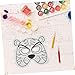 LRXIYODE 1set Hand-painted Blank Masks for Boy Girl Safe Material Easy to Color for Parties Halloween Fashion Shows and Creative Art Projects Animal Design