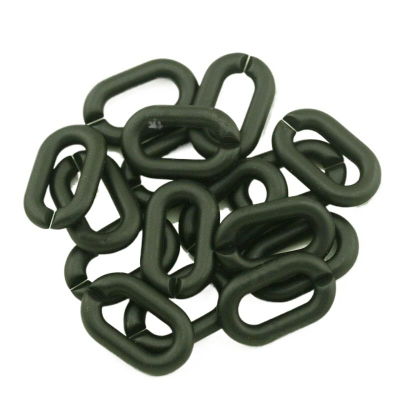 Twistowe pierścienie łączące, akrylowe pierścienie łączące, plastikowe ogniwo 500 szt. Złota powłoka metalowa Owalne akrylowe pierścienie łączące Akrylowe złącza łączące Plastikowe ogniwa łańcuszka do