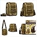 UNISTRENGH Multi-Purpose Tactical Molle Utility Pouches Compact Waist Pack Military Water-Resistance Casual Satchel Bag Fanny Pack Hunting Accessory (Desert Camo)