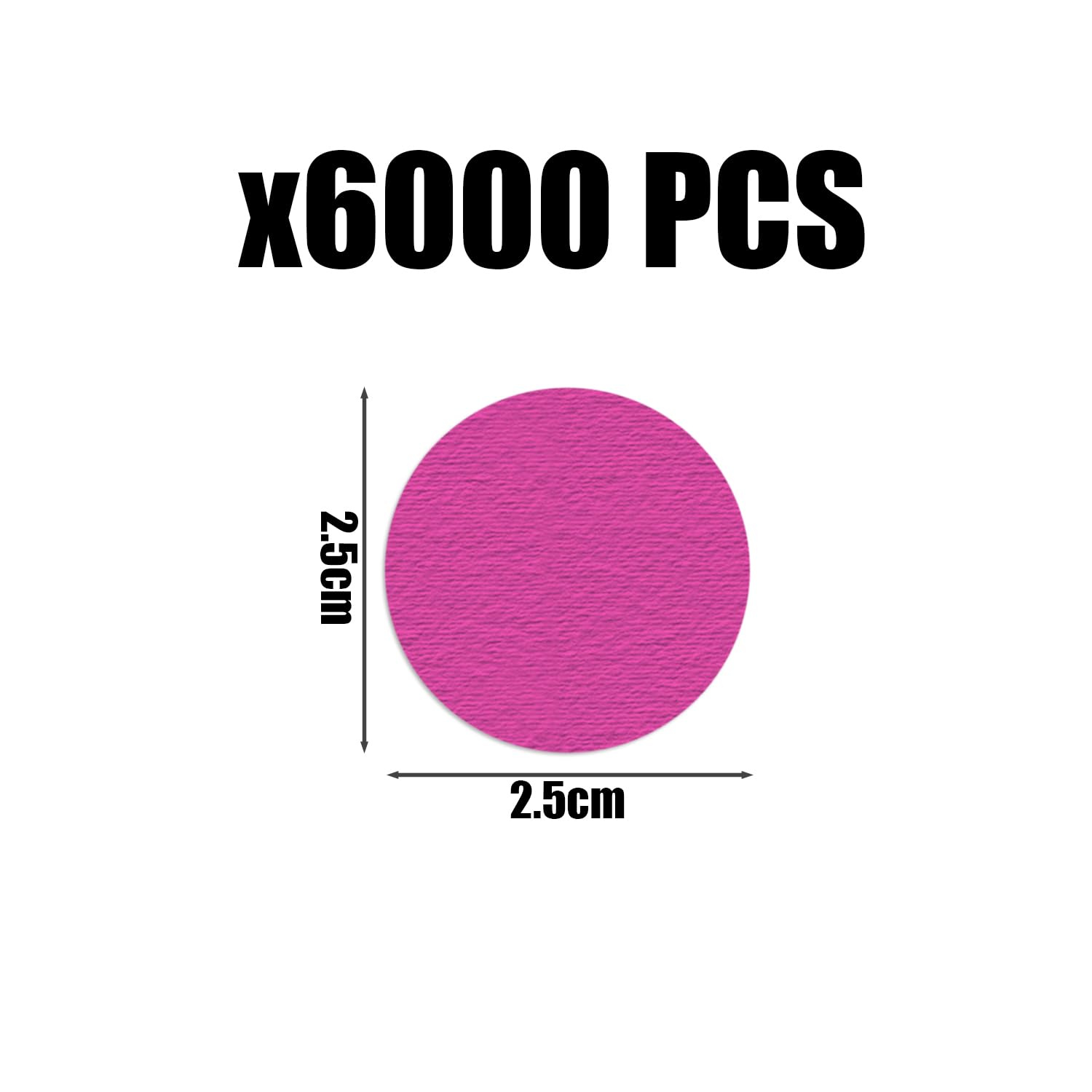 Confettis Multicolores - Lot De 6000 Pièces - 2.5cm Pour Fêtes, Mariages, Anniversaires