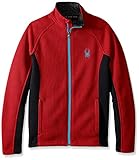 Spyder Men's Constant Full Zip Tailored Mid Weight Stryke Fleece Jacket, Medium, Formula/Black/Electric Blue
