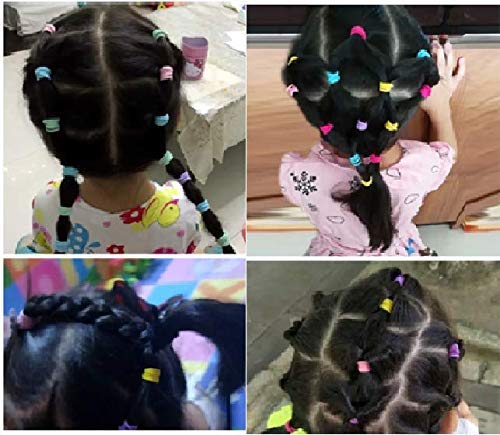 200 Pcs Baby Girls Hair Ties No Crease Girls Hair Ties Small Size Elastic Hair Ties for Baby Girls Infants Toddlers Hair Bands Elastic Ponytail Holder - Thumbnail 6