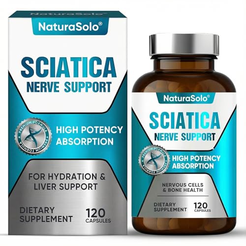 Sciatic Nerve & Neuropathy Support - Nerve Savior for Neuropathy and Sciatica & Peripheral Neuropathy 120 Capsules Featuring ALA 300mg + B Vitamins Helps Soothe Nerve Discomfort Naturally