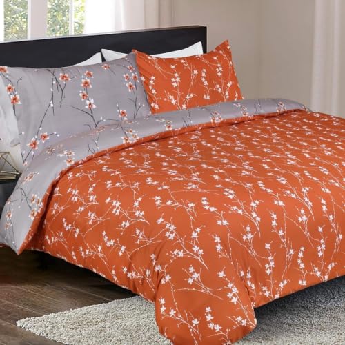 Fleurs sets de housse couette 220x240 finitions haut de gamme - 2
