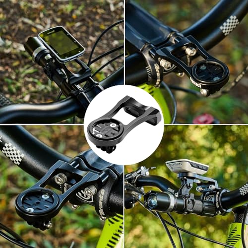 Halterung Fahrrad für Garmin, Aluminiumlegierung Fahrradhalterung Kit Fahrrad Vorbau Halter Halterung Rennrad Kompatibel mit Garmin Edge GPS Fahrradcomputer