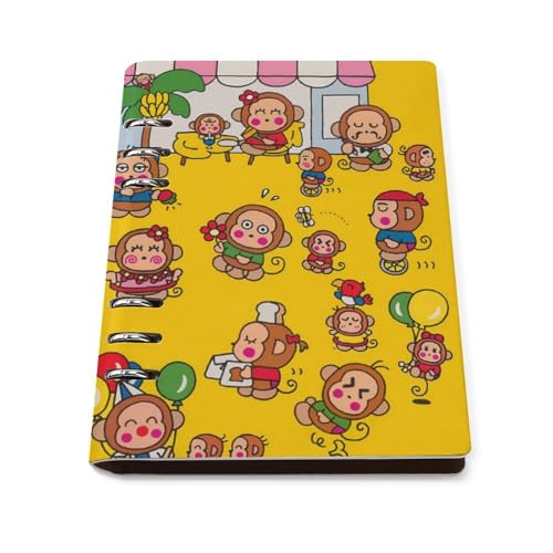 おさるのもんきち ルーズリーフ さらさら書ける メモ帳 ダイアリー ノート キャンパスノート 用途別 日記 A5 日記帳