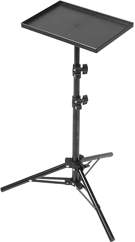 Gatuida Trípode portátil para proyector, trípode portátil para oficina al aire libre, hogar, escenario, estudio, podio, computadora, DJ
