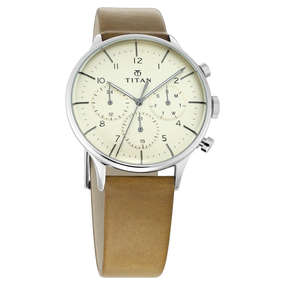 Light Leathers Analog Beige Dial Men's Watch-90102SL02 / 90102SL02/NP90102SL02