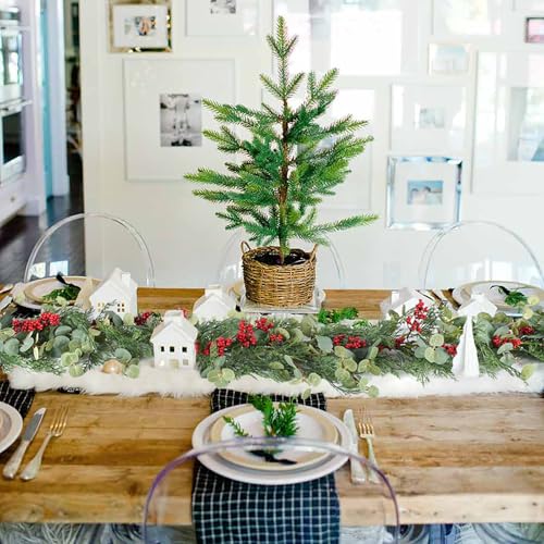 Artiflr-Christmas-Pine-Garland-Artificail-Greengery-Garland-Indoor-Outdoor-Garden-Gate-Home-Decoration-for-Winter-Holiday-Home-New-Year-Decor-Dark-Green Artiflr Christmas Pine Garland Artificail Greengery Garland Indoor Outdoor Garden Gate Home Decoration for Winter Holiday Home New Year Decor Dark Green