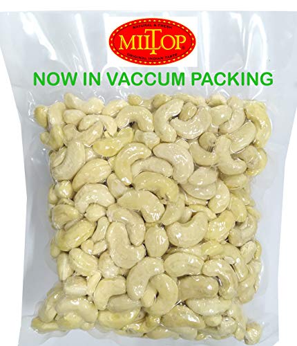 Image of Miltop Cashew 320, 250g | Whole Crunchy Cashew | Premium Kaju nuts | Nutritious & Delicious | Healhy Dry Fruits Snacks