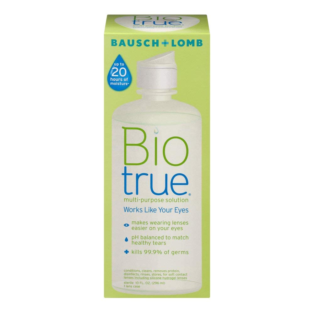 Biotrue Multi-Purpose Contact Lens Solution from Bausch Lomb 10 fl oz 296 mL Bottle - 4 Pack