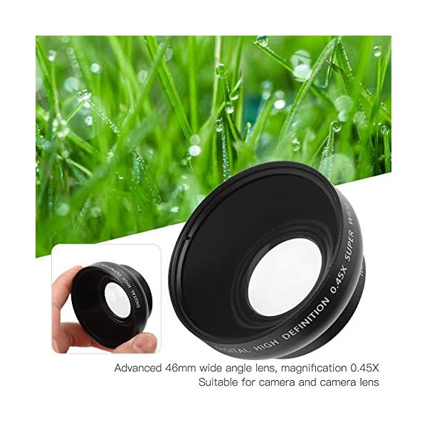 PUSOKEI 46 mm 0,45-Fach Weitwinkel-Makroobjektiv, professionelles HD-Weitwinkelobjektiv, für Kameraobjektive mit 46 mm… – Bild 3