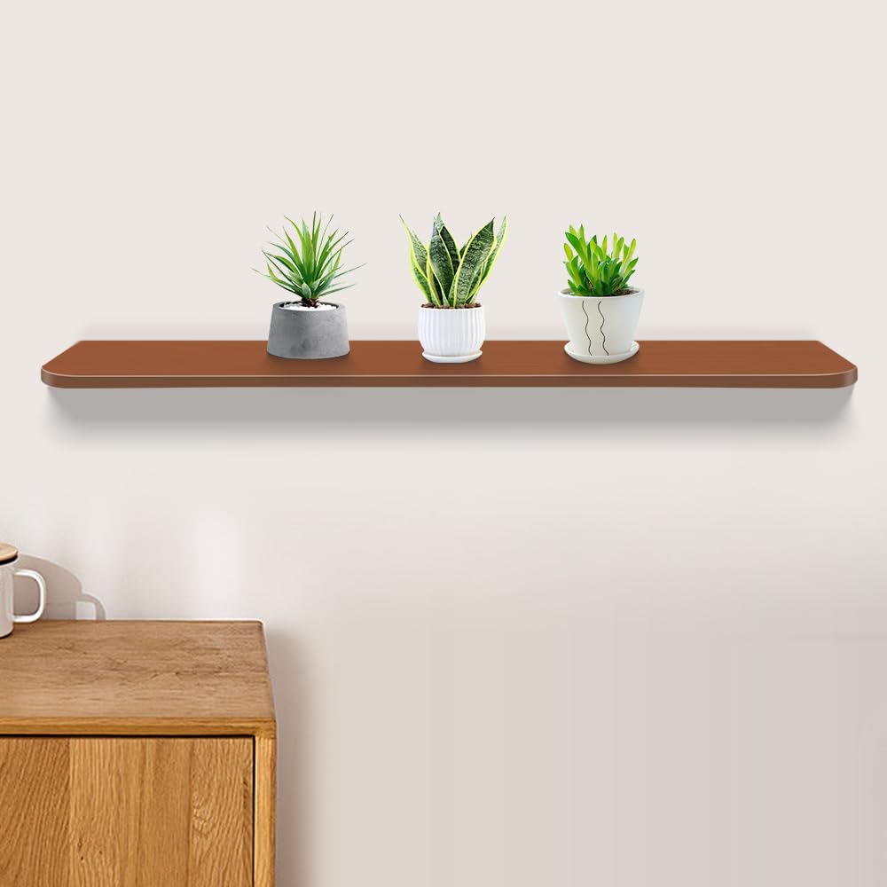 Tavolo Pieghevole a Parete,Scrivanie, Tavolo Pieghevole a Muro,Tavolo per Computer,Tavolo da Cucina,scrivania per Computer Pieghevole in Legno massello,Multifunzionale (Colore teak-60*30*1.6cm)