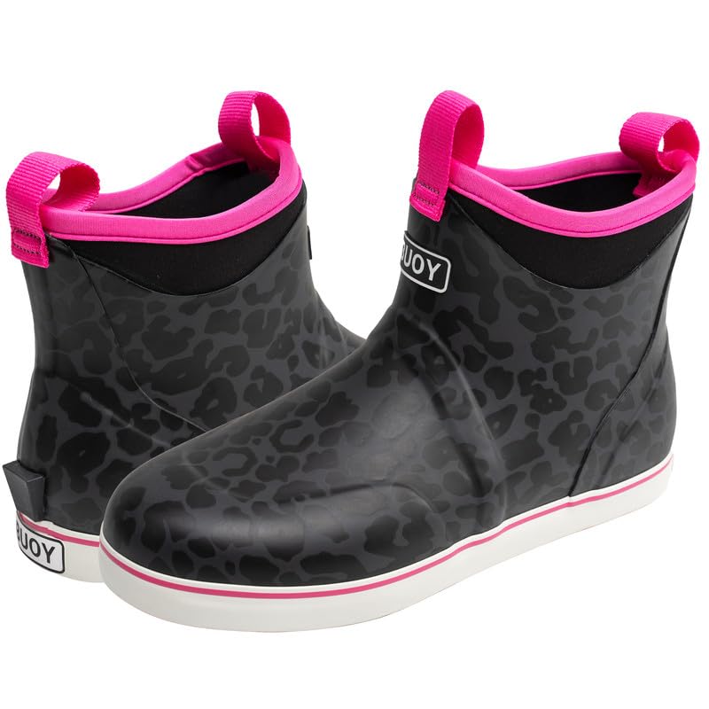 Buoy Boots Womens Waterproof Deck Ankle Rain Boots4