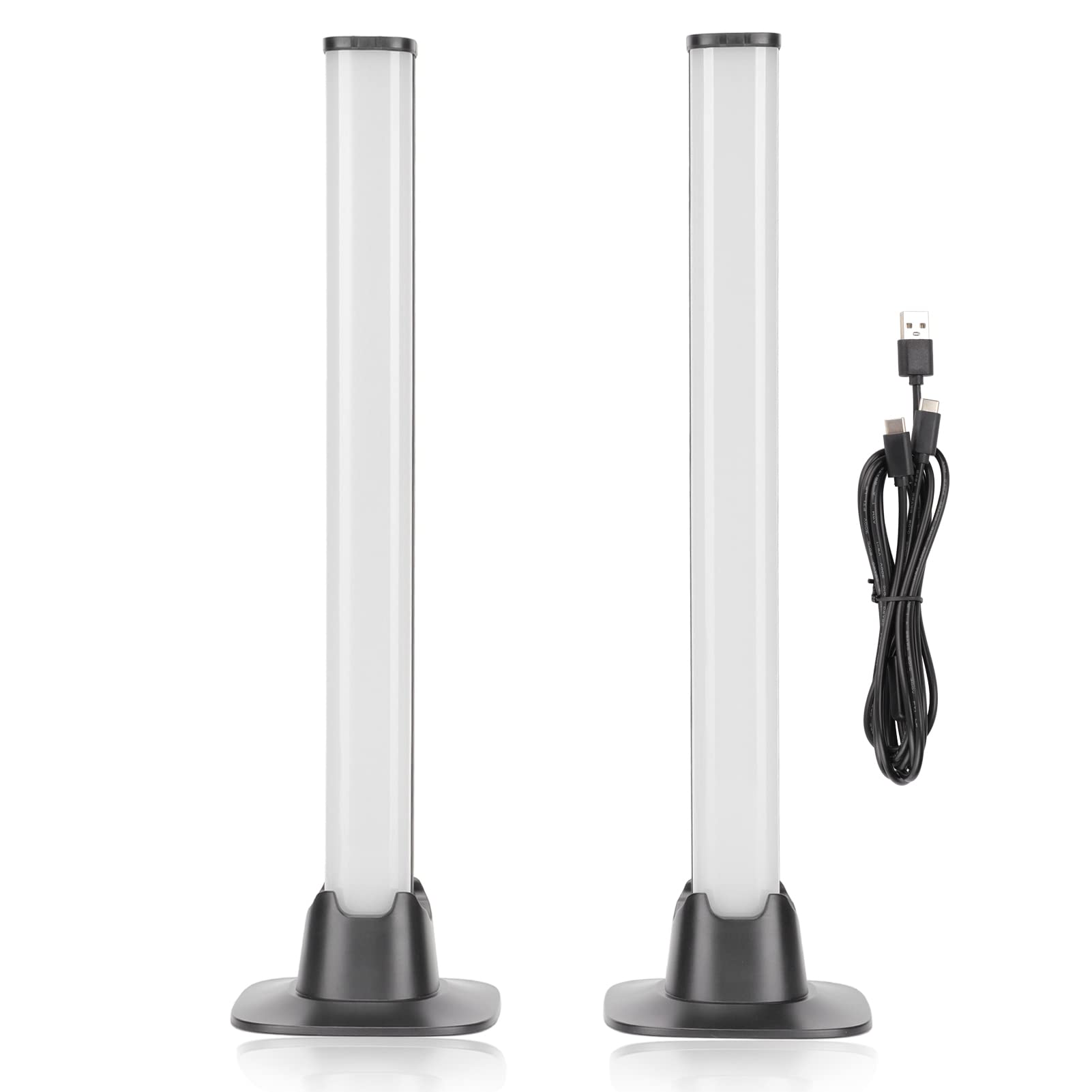 Barra Luminosa a LED Intelligente da 2 Pezzi, Barra Luminosa RGB a 19 modalità LED Intelligente, Controllo App, Barra Luminosa da Gioco con Funzione di Temporizzazione per Soggiorno