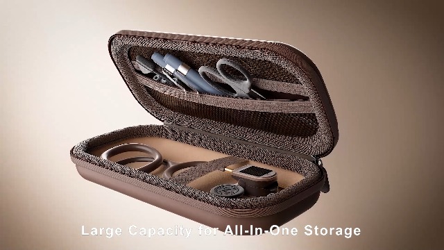 Image of ProCase Stethoscope Case for 3M Littmann Classic III & Cardiology IV -Chocolate | Hard Protective Carrying Bag Fits MDF, ADC, Omron Stethoscopes, Medical Storage Organizer for Nurses & Nursing Students