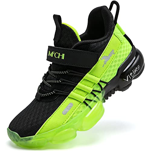 Image of JMFCHI Boys Girls Kids Sneakers Knitted Mesh Running Tennis Athletic Shoes | Breathable,Lightweight,Comfortable,Non-slip,Easy wear,Casual fashion,Indoor outdoor,Gym sport,Daily play,Little /Big Kid