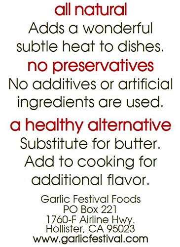 Garlic Festival Foods Aceite de Oliva con Ajo y Chile 250ml miniatura 3