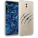 Produktbild kwmobile Case kompatibel mit Huawei Mate 20 Lite - Hülle Silikon transparent Kratzer Krallen Schwarz Hellgrau Transparent