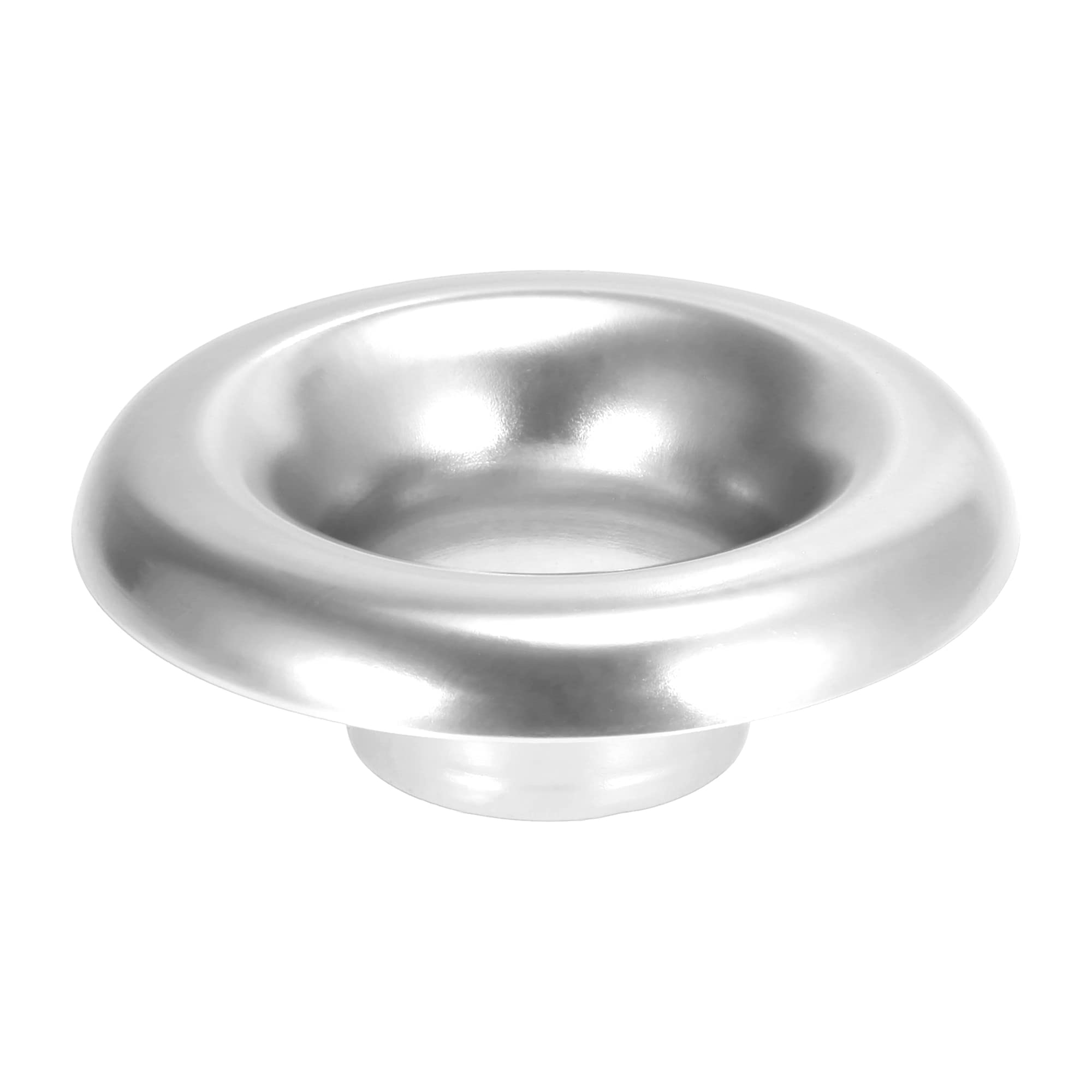 X AUTOHAUX3" Car Bellmouth Velocity Stack Air Intake Turbo Horn Silver Tone