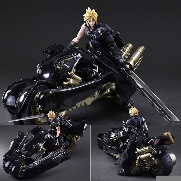 新品未開封 FFⅦ プレイアーツ改 クラウド・ストライフ&フェンリル