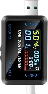 Type-C USB Multimeter, Voltage and Current Tester Meter, USB Power Meter Tester Tool Accessory