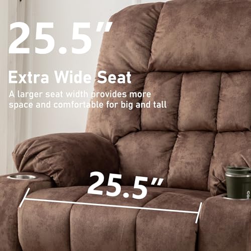 Sillón eléctrico reclinable marrón de terciopelo miniatura 4