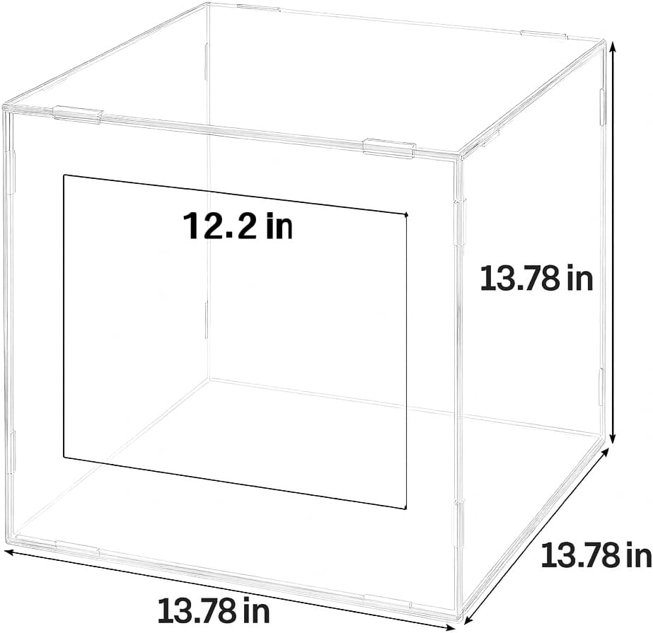 Splash Guard Cover for Glass Grinder | Transparent Protective Shield with Drain Port & Power Cord Slot | Universal Wet Grinder Safety Enclosure for Clean Workspace