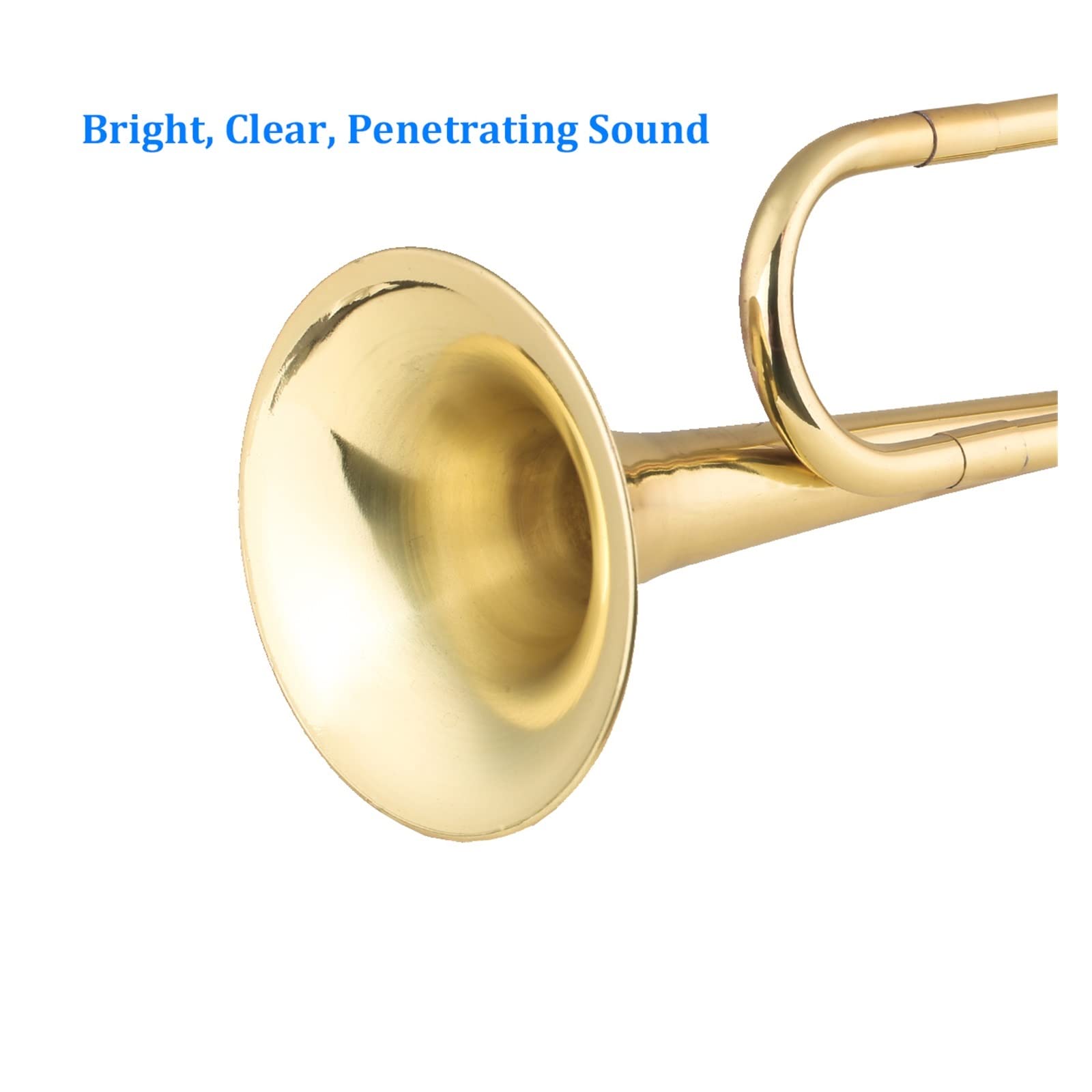 VSOLS C Bugle Messing Trompete mit Mundstück for Anfängerschule Band Orchestra (18,7 Zoll) (Color : Trumpet)