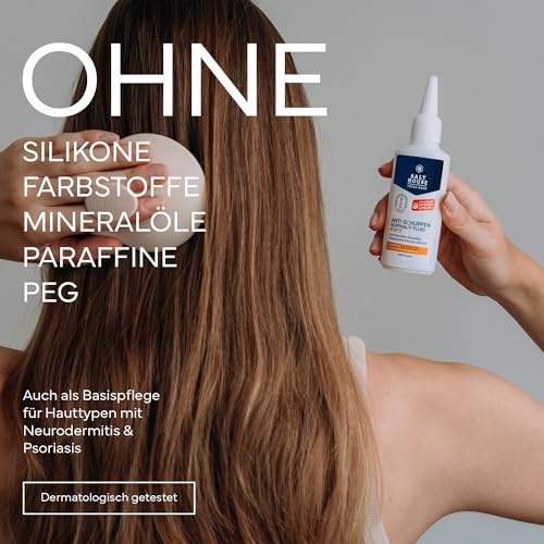 Salthouse Totes Meer Therapie Anti-Schuppen Kopfhaut-Fluid Forte, Leave-on-Pflege ohne Ausspülen, mit Teebaumöl, für schuppenanfällige Kopfhaut, vegan 75ml