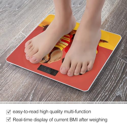 Báscula digital para baño con pantalla LCD y medidor corporal miniatura 5