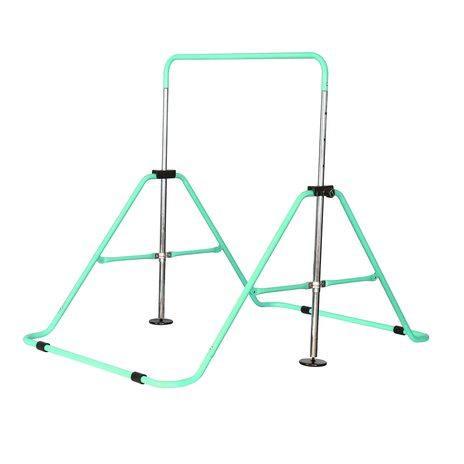 WMLBK Horizontal Bars, 85-129.5cm Folding Adjustable Height Gymnastic Bars, Home Sports Equipment, Junior Training Bar Gymnastics Equipment, for Kids Juniors