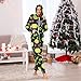 miaozhen Unisex Adults One-Piecing Pajamas Fashion Baseball Green and Black Couples Costumes Hooded Pijama de una pieza XXL