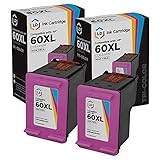 LD Remanufactured Ink Cartridge Replacement for HP 60XL CC644WN High Yield (Color, 2-Pack)