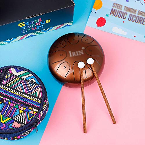 Mini tambor de lengua de acero 8 tonos 5.5 pulgadas miniatura 3