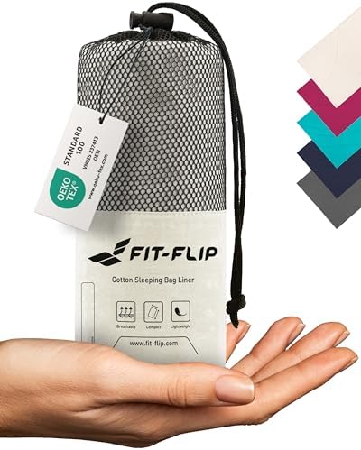 Fit-Flip Hüttenschlafsack aus Mikrofaser oder Baumwolle (310g / 325g)