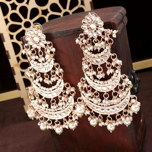 Image of Peora Traditional Indian Earrings Set Jewellery Gift for Women Girls