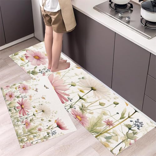 Tapis de cuisine antiderapant lavable pour sol propre et sec