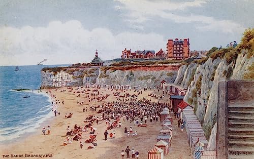 Mural de lienzo Sands Broadstairs para decorar tu dormitorio con paisajes vintage 60x90