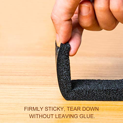 Torrami Maximum Compression Foam Weather Stripping 1 Inch W X 1/2 Inch T, Seal Striptape For Soundproofing Insulation Total 13 Feet (2 Rolls Of 6.5 Ft Each) #TOP5