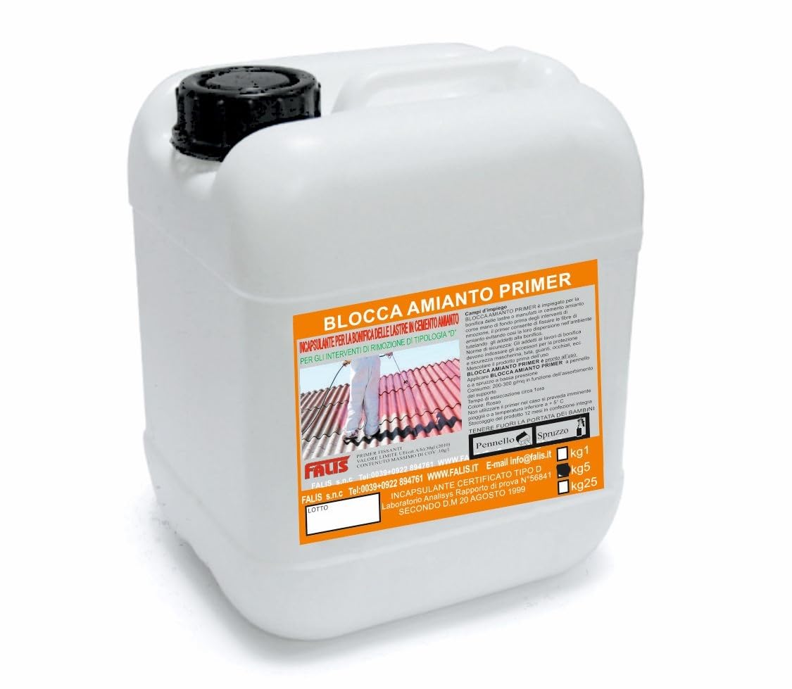 FALIS BLOCCA AMIANTO PRIMER KG.5 - PRODOTTO CERTIFICATO