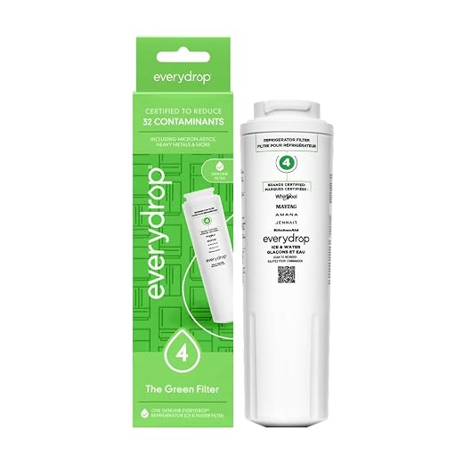 everydrop by Whirlpool Ice and Water Refrigerator Filter 4, EDR4RXD1, Single-Pack