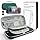CoBak Large Capacity Carrying Case for Nintendo Switch 2 (2025) - 3 in 1 Accessories Bundle with 2 Screen Protectors, Thumb Grip Caps, 24 Game Cartridges, Hard Shell Portable Travel Pouch, Dark Green