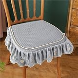 Design antidérapant : ces coussins de chaise pour chaises de salle à manger adoptent un double design antidérapant, l'un est le design à nouer, permettant au coussin de rester fermement en place pour un placement parfait. L'autre est le fond en particules de caoutchouc antidérapantes, il garantira que la housse de siège de chaise de cuisine ne bouge pas et ne bouge pas facilement.