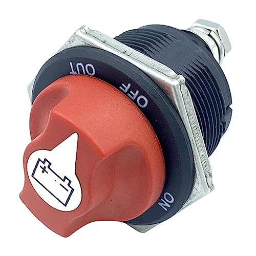 SWOOMEY Battery Disconnect Heavy-Duty Isolator Cut-Off for Rv ATV Car Boat Utv and Energy-Saving Off