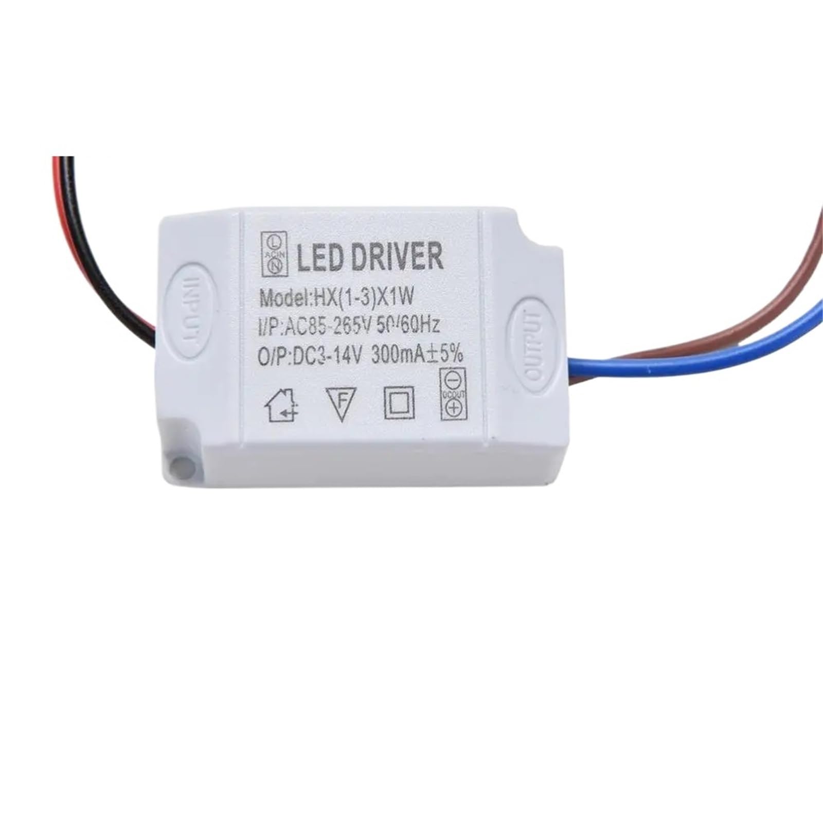Driver LED miniature 300mA transformateur AC 85V-265V à découpage fixe