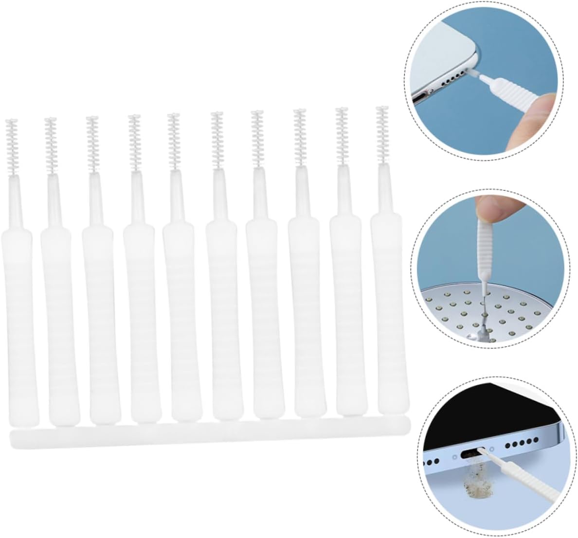 250pcs Unique Design Shower Head Cleaner Tool High Durability Portable Cleaning Brush Multi-Function Small Hole Cleaner for Daily Use image 2