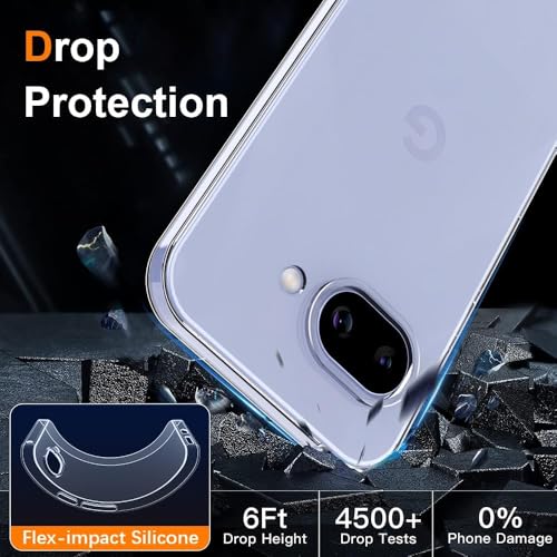 Image of for Google Pixel 9A 5G Premium Transparent Hybrid Soft Slim Dust Proof Silicone Back Case Cover with Camera Protection
