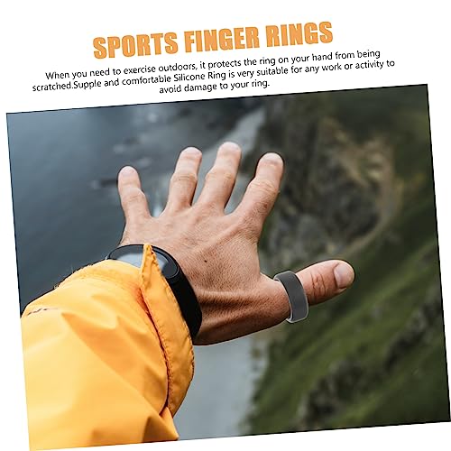 Anillos de silicona resistentes 50 piezas para hombres miniatura 6