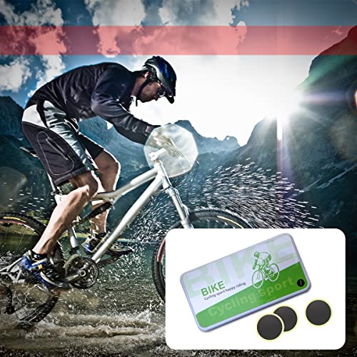 Edions Bike Inner Tube Patch Kits, Bicycle Tire Repair Kit With Glueless Self-Adhesive Patches, Vulcanizing Patches, Metal Rasp, Portable Storage Box For Bicycle, Motorcycle, Inflatable Rubber (Set 2) #TOP5